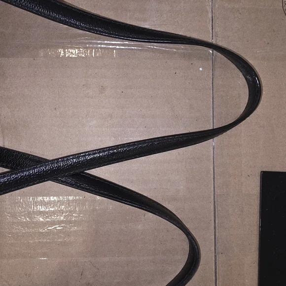 Kate Spade Black Leather Tote with Gold Accents - Picture 11 of 12